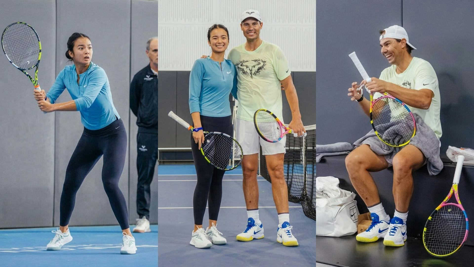 Alex Eala shares special practice session with tennis legend Rafael Nadal 